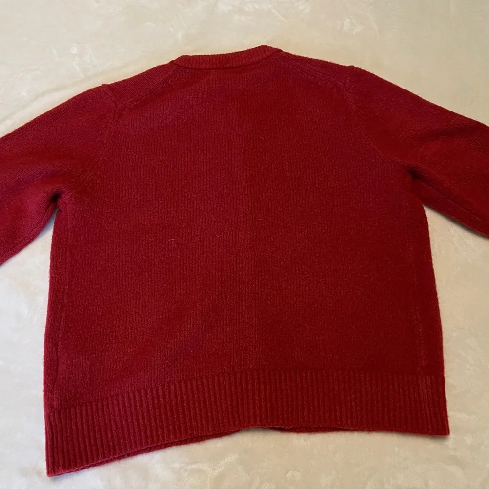Abercrombie & Fitch Rust Red Cardigan Sweater Large - Picture 10 of 11